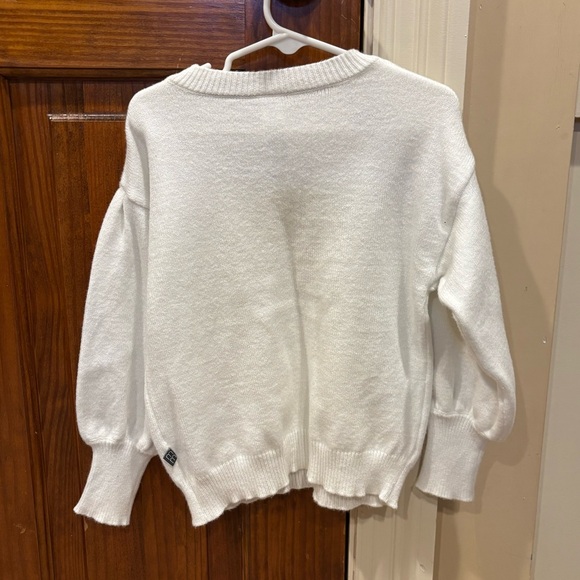 Modern Moments Floral Embroidered White Sweater (Size: 5T) - Picture 2 of 5